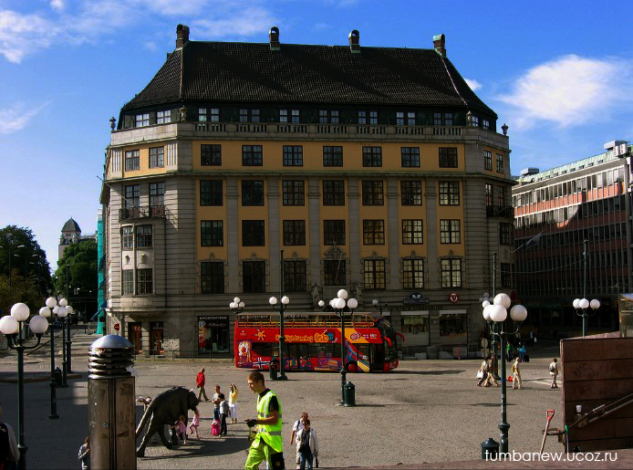 Привокзальная площадь в Осло